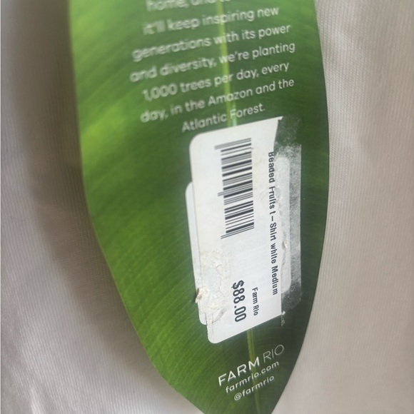 Embroidered Beaded Fruits White Sleeveless Top - Picture 6 of 6